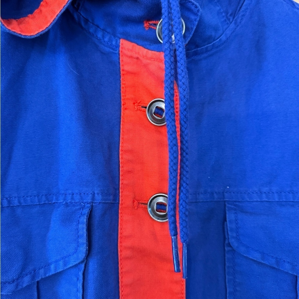 J. Crew Colorblock Anorak Utility Linen/Cotton Cargo Jacket 2014/ XSM - Picture 4 of 13
